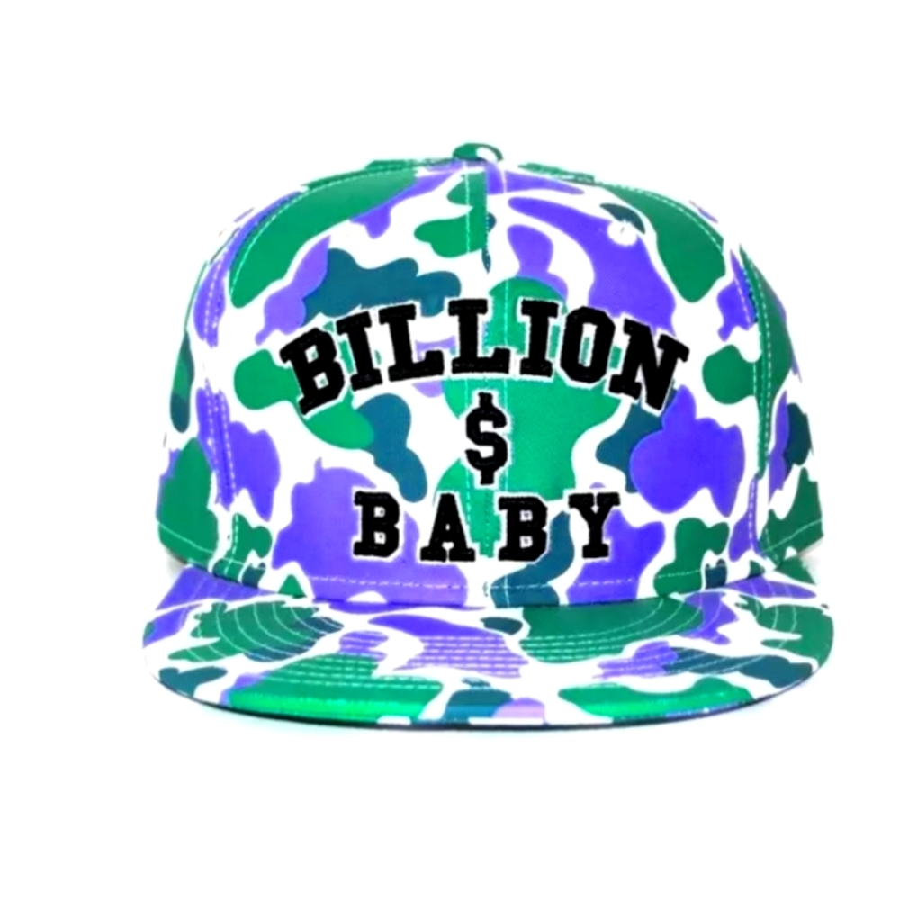 Billion Dollar Baby "Grape Camo" Snapback Hat